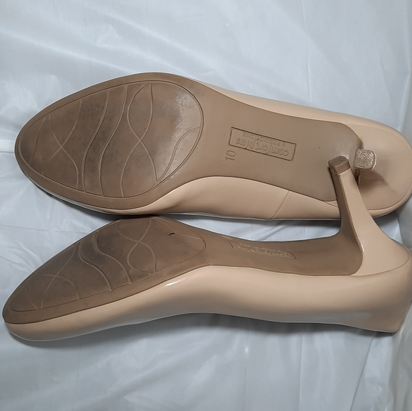 Nude Patent Faux Leather Pumps - Picture 5 of 5